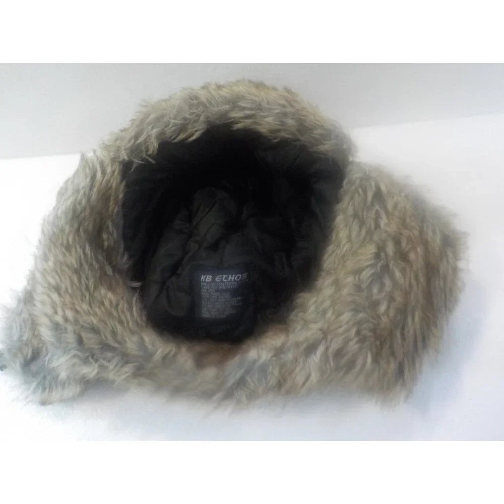 KB Ethos Lumberjack Aviator Trapper Warm Faux Fur Ear Flaps Hat Red/Black Plaid